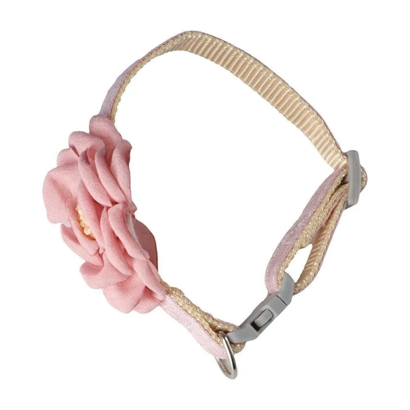 New Buckle Pet Cat Collar with 3D Flower Soft Healthy Cats Collar Adjustable Safe Puppy Pet Collar Pet Decorative