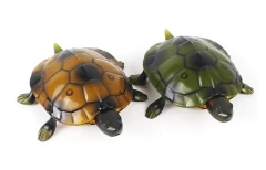 [Funny] Trick Electronic Pet RC Simulation Sound & Light Tortoise Robot Model Prank Toy Remote Control Smart Animal Kids Gift