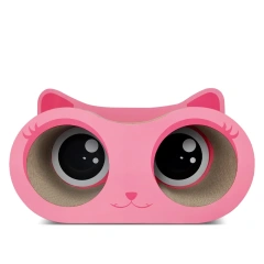 ICLE-Big Size Glasses-Shape Cat Scratcher Lounge With Toys Cat Scratcher Nest Cat Scratch Board