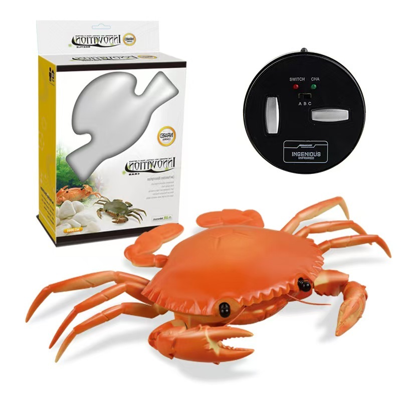 Cat toy -Electric Crab Toy With Remote Control Simulate Crab Shape RC Toy With Light