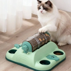 Toys For Dog Interactive Rotating Food Dispenser Equipped With Slow Food Function Feeder Dog Puzzle Toy Training Behavior Aids