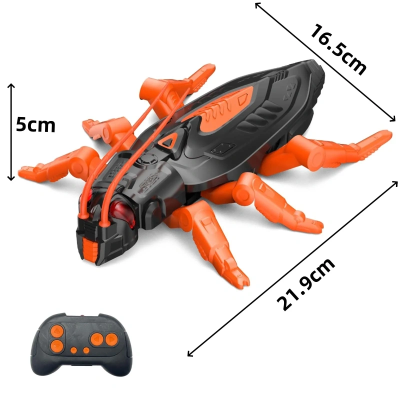Wall Climbing RC Gecko Toy Electric Remote Control Lizard Wall Climbing Cockroach Spider Animal Car Children's Halloween Toys