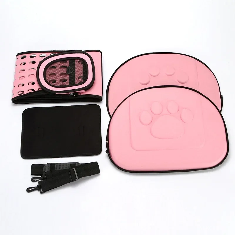 EVA material quality Travel Pet Bag Cat Flower Carriers Bags  Folding Small Dog Outdoor Shoulder Bag Folding Cats Carrying