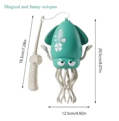Rechargeable, light-up, and musical crawling toy for human-pet interaction