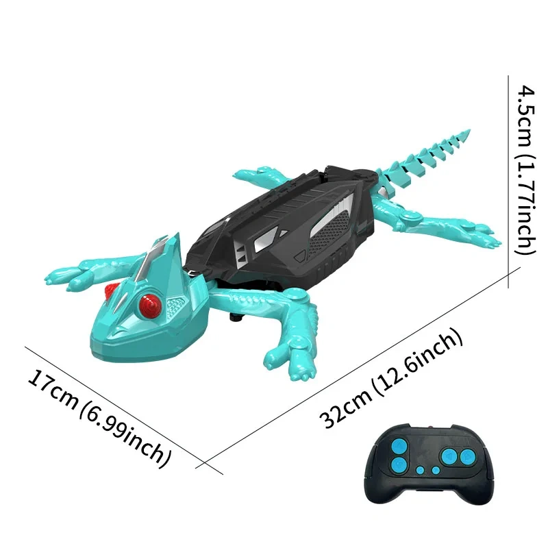 Wall Climbing RC Gecko Toy Electric Remote Control Lizard Wall Climbing Cockroach Spider Animal Car Children's Halloween Toys