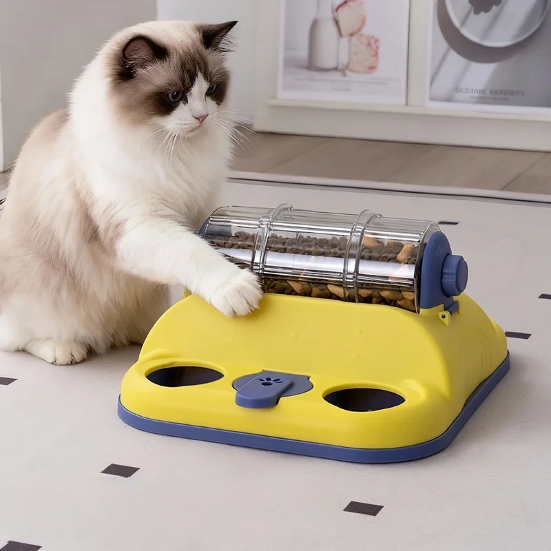 Toys For Dog Interactive Rotating Food Dispenser Equipped With Slow Food Function Feeder Dog Puzzle Toy Training Behavior Aids