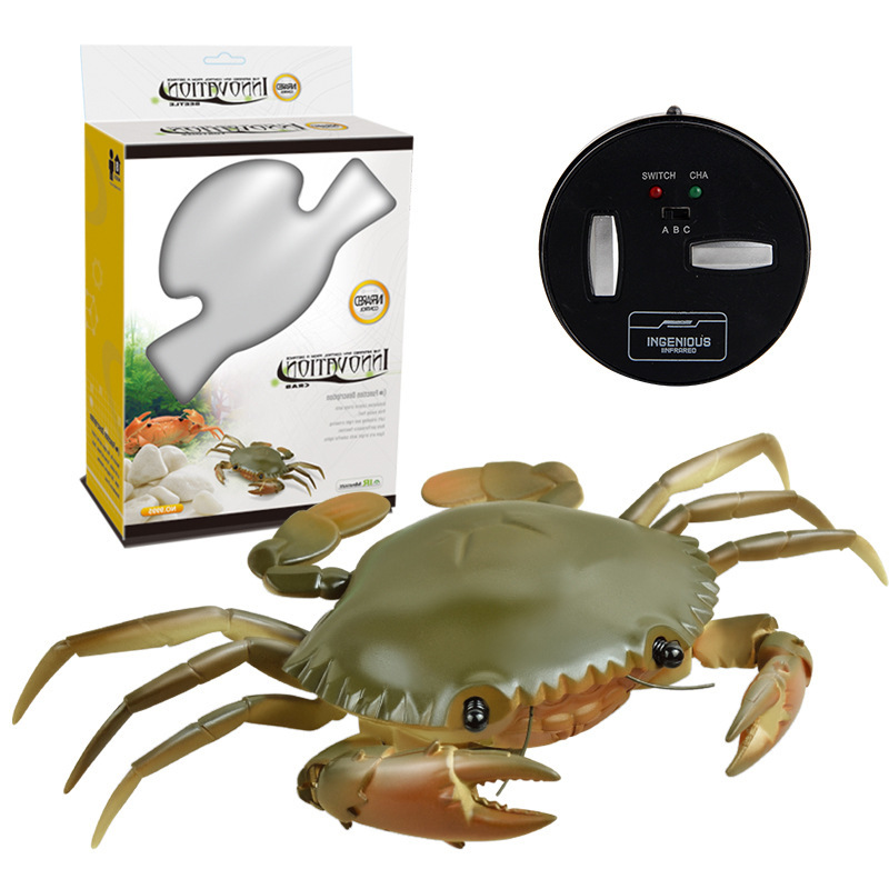 Cat toy -Electric Crab Toy With Remote Control Simulate Crab Shape RC Toy With Light