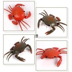 Electric Crab Toy With Remote Control Simulate Crab Shape RC Toy With Light