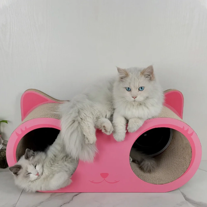 ICLE-Big Size Glasses-Shape Cat Scratcher Lounge With Toys Cat Scratcher Nest Cat Scratch Board
