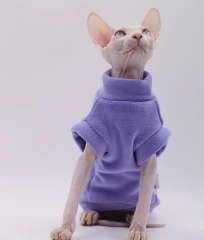 DUOMASUMI Dirt-resistant Sphynx Clothes Soft Cat Costume Thick Fall Winter Apparel Clothes for Cat Devon Hairless Cat Clothing