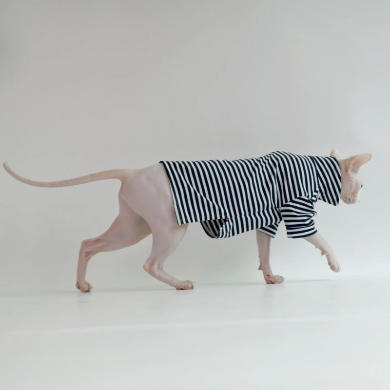 Sphynx Cat Clothes Summer Cool Breathable Soft Outfit for Hairless Cats Devon Rex Abyssinian