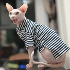 Sphynx Cat Clothes Summer Cool Breathable Soft Outfit for Hairless Cats Devon Rex Abyssinian