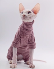 Hairless Cat Clothes, Warm and Soft, Four-Legged Hoodie for Sphynx Cats, Autumn and Winter, Devon Rex, Cornish