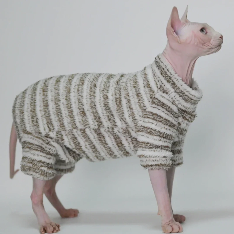 Hairless Cat Clothes Thick, Warm,Winter Four-Legs for Sphynx, Devon Rex, Cornish Rex, Abyssinian, and Small Kitten