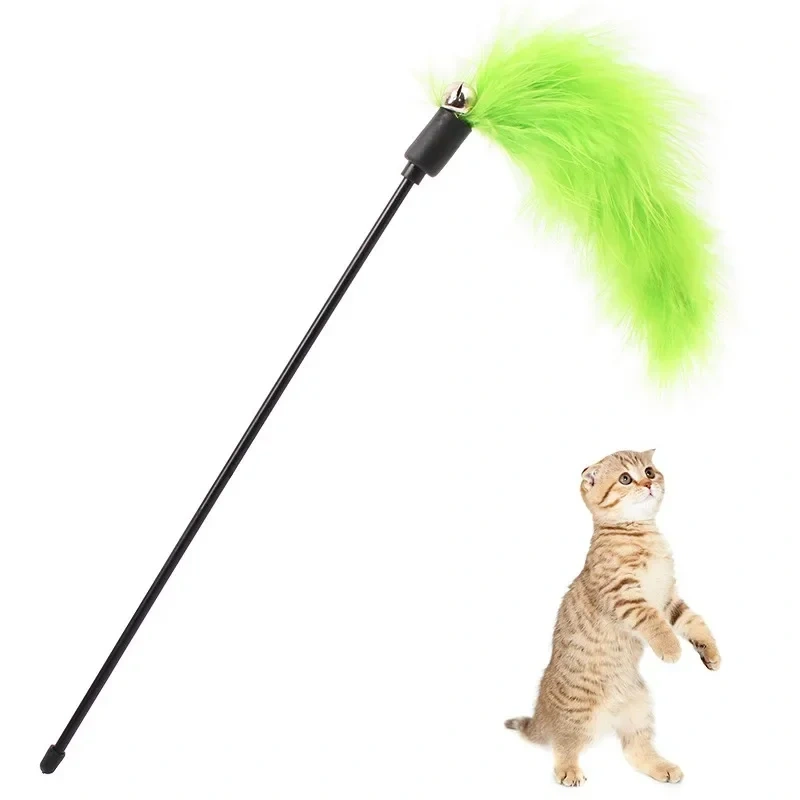 9 Styles Cat Toys Kitten Interactive Stick Funny Cat Fishing Rod Game Wand Feather Stick Toy Pet Supplies Cat Accessory
