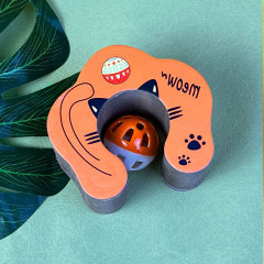 Foldable Cat Scratch Board - Interactive Sisal Pad with Ball  - Durable, Reusable, Catnip-Enhanced Claw Grinder for Feline Fun