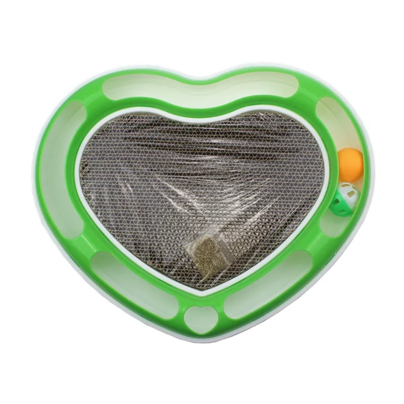 Cat Toy love Track Ball love Turntable Scratch Board Sound Bell Pet Supplies