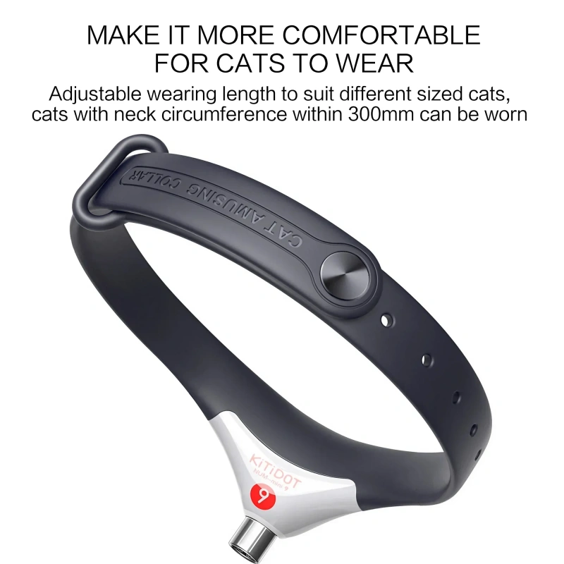 Electric Smart Amusing Collar for Kitten Wearable Automatic Cat Toys USB Rechargeable Interactive Laser Toy
