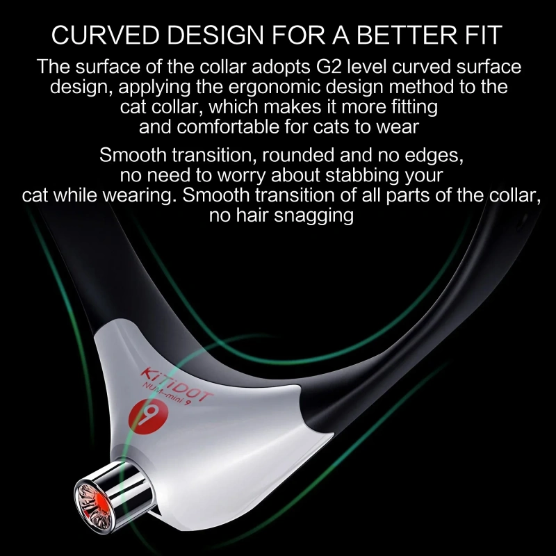 Electric Smart Amusing Collar for Kitten Wearable Automatic Cat Toys USB Rechargeable Interactive Laser Toy