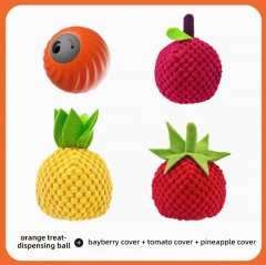 Electric Leaky Food Ball Toys Hidden Food Puzzle Self Fun Relieving Boredom Teasing Dogs Pet Toy Cute Bite Resistant Plush Cover
