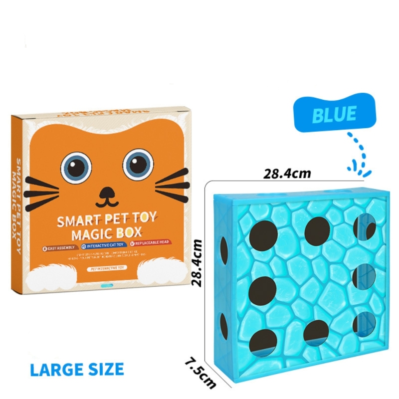 Smart Eco-friendly Felt Material Cat Teaser Toy Hole Box