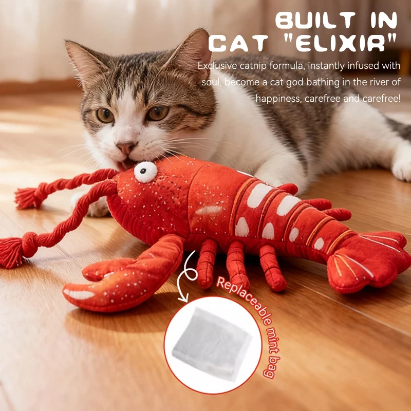 Simulation Call Lobster cat Toy Adult cat Baby cat Companion Boring Catnip Toy Dog Boring Pet Supplies