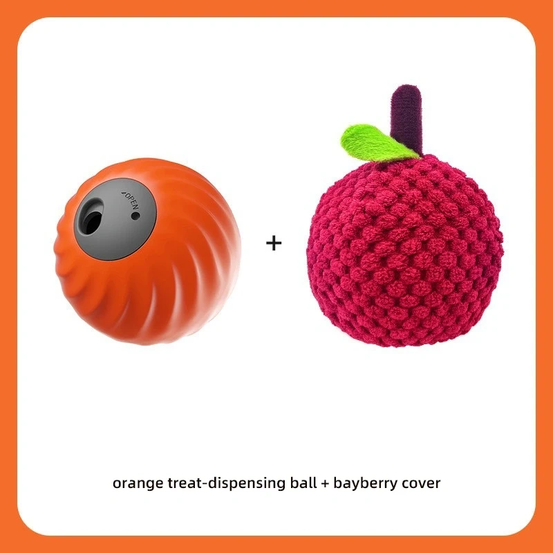 Electric Leaky Food Ball Toys Hidden Food Puzzle Self Fun Relieving Boredom Teasing Dogs Pet Toy Cute Bite Resistant Plush Cover