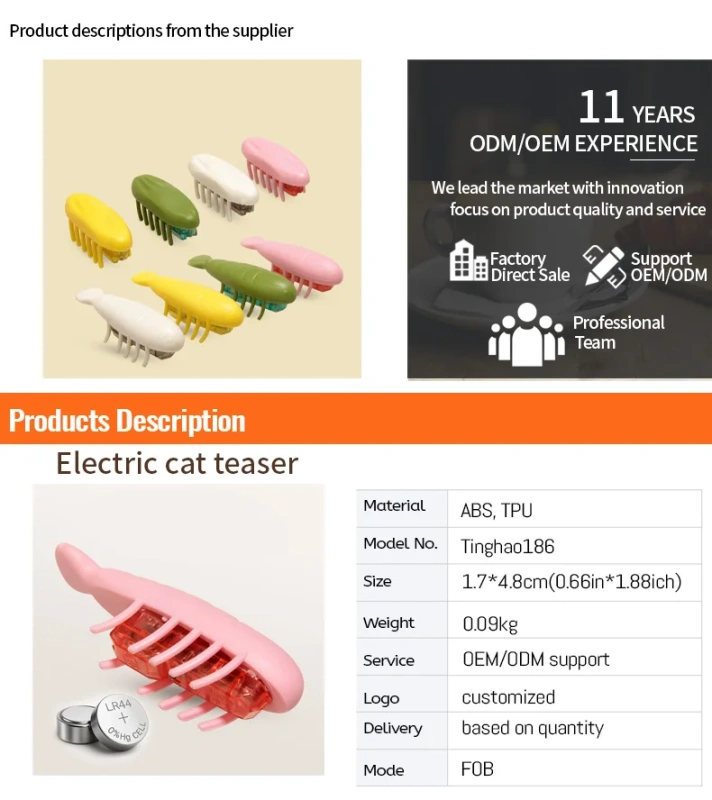 Interactive Smart Cat Toys-durable Plastic Electric Little Bug Small Indoor Toy