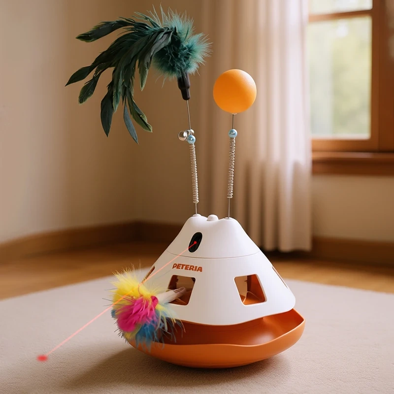 New Cat Toy Laser Toy Five in One cat Toy Feather cat Automatic cat Tease