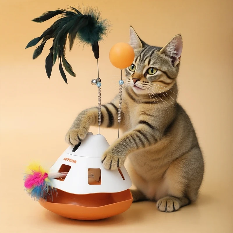 New Cat Toy Laser Toy Five in One cat Toy Feather cat Automatic cat Tease