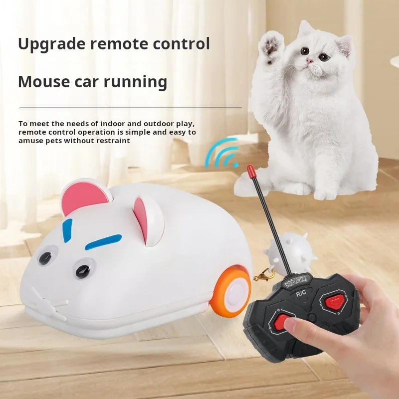 Cat Toy Electric Remote Control Mouse Running Car Cat Interactive Artifact Pet Toy Car
