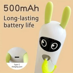 Intelligent Interactive Cat Stick with Feather Prey Tail Suitable for Automatic Swing Mobile wake-up Intelligent Sensing Cat Toy
