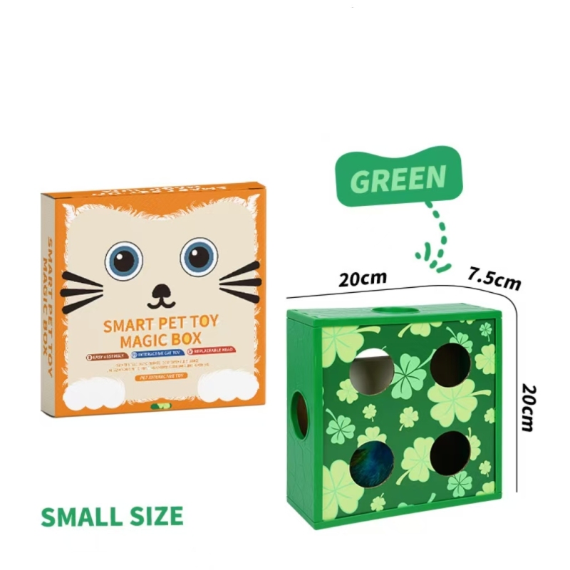 Smart Eco-friendly Felt Material Cat Teaser Toy Hole Box