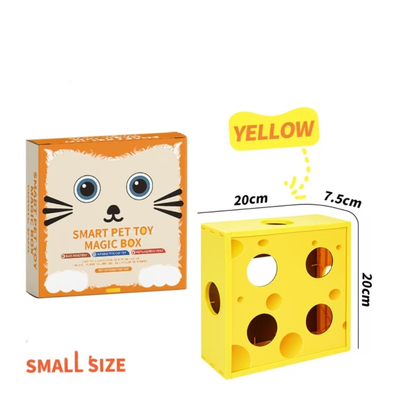Smart Eco-friendly Felt Material Cat Teaser Toy Hole Box