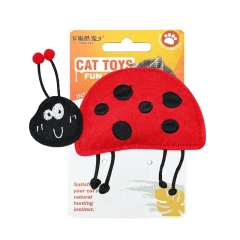 Cat Toy Wholesale Felt Insects Spiders Bee Pet Cat Toys for Indoor Kitten Kitty Chew Interactive Cat Catnip Toy