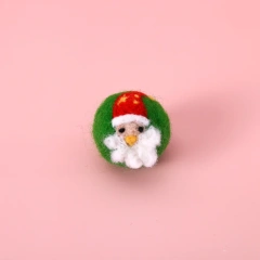 Christmas Eco-Friendly Cartoon Felt Ball Cat Toys Interactive Scratching Play with Pet Animation Theme Cat Chew Toy