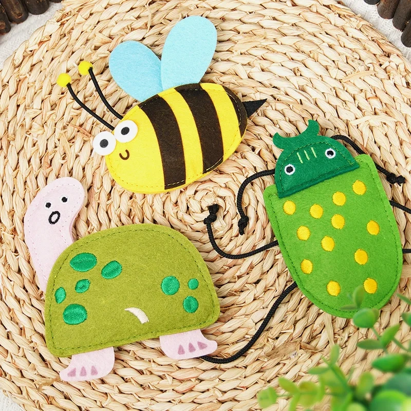 Cat Toy Wholesale Felt Insects Spiders Bee Pet Cat Toys for Indoor Kitten Kitty Chew Interactive Cat Catnip Toy