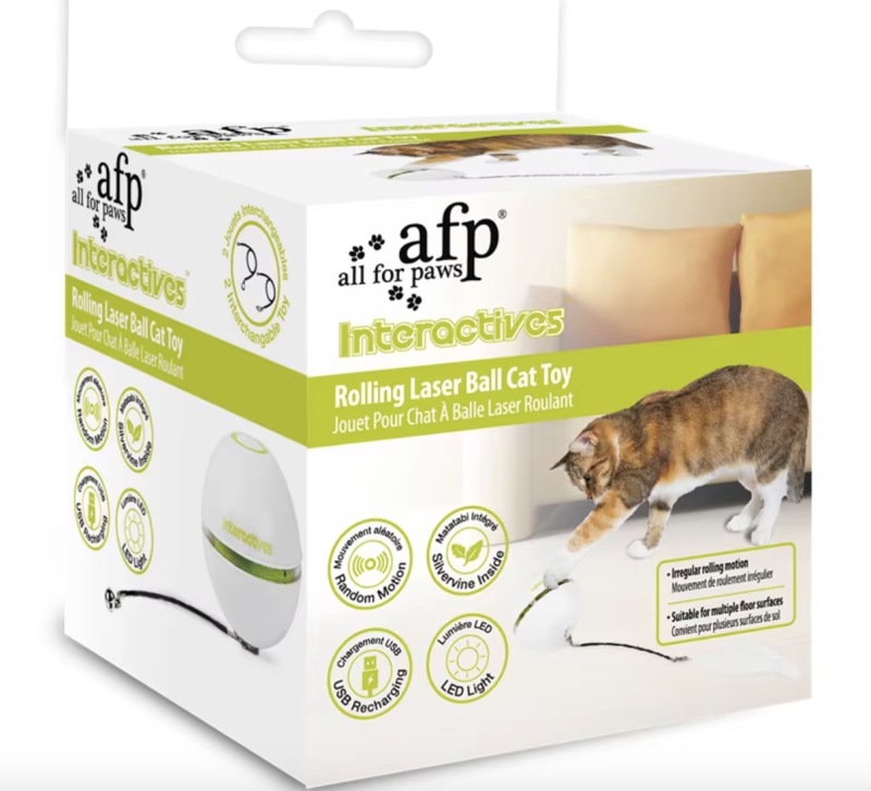 AFP-Cat Laser Ball Toy With Spinning LED Lights