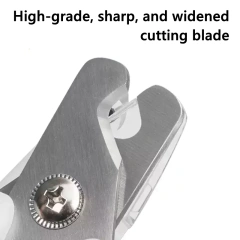 AFP Pet Cleaning Product LED Pet Nail Clipper With Nail Storage Box Stainless Steel Cutting Blade Nail Trimmer For Dogs And Cats