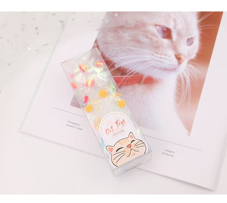 Cat Crinkle Toy Gift Box