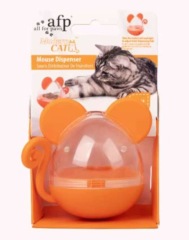 Cat food-dispensing roly-poly toy