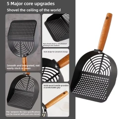 Stainless Steel Cat Litter Scoop Long Handle Pet Waste Shovel Cleaning Tool Toilet Garbage Picker Litter Box Cats Supplies