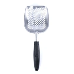Cat Litter Scoop Big Metal Litter Scoop for Kitty Sifter with Deep Shovel and Ergonomic Handle Made of Heavy Duty Solid Aluminum