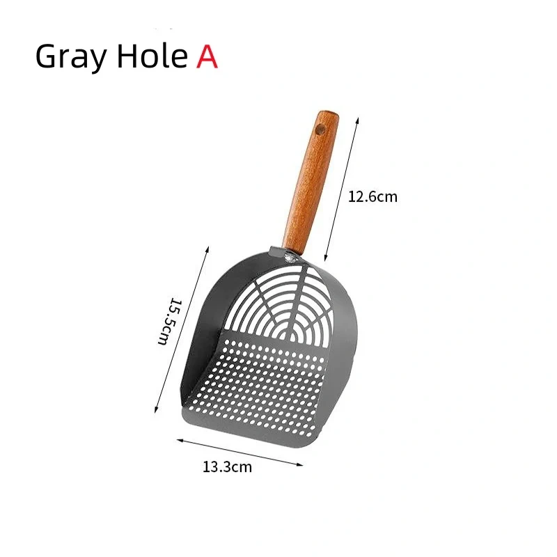 Stainless Steel Cat Litter Scoop Long Handle Pet Waste Shovel Cleaning Tool Toilet Garbage Picker Litter Box Cats Supplies