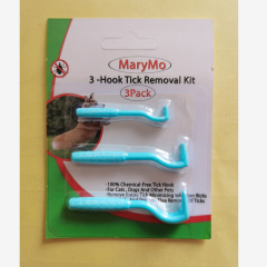Pet Tick Removal Tool 3 Piece Set Lice Remover Flea Tick Hook Pet Lice Catcher