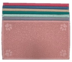 Waterproof Half Circle PVC Cat Litter Mat Non-Slip Solid Pet Mat for Cats and Small Animals