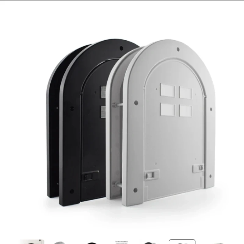 Pet Door 1PC Cat and Dog Plastic Screen Free Entry Magnetic with Window Flap Indoor Outdoor Pet Products