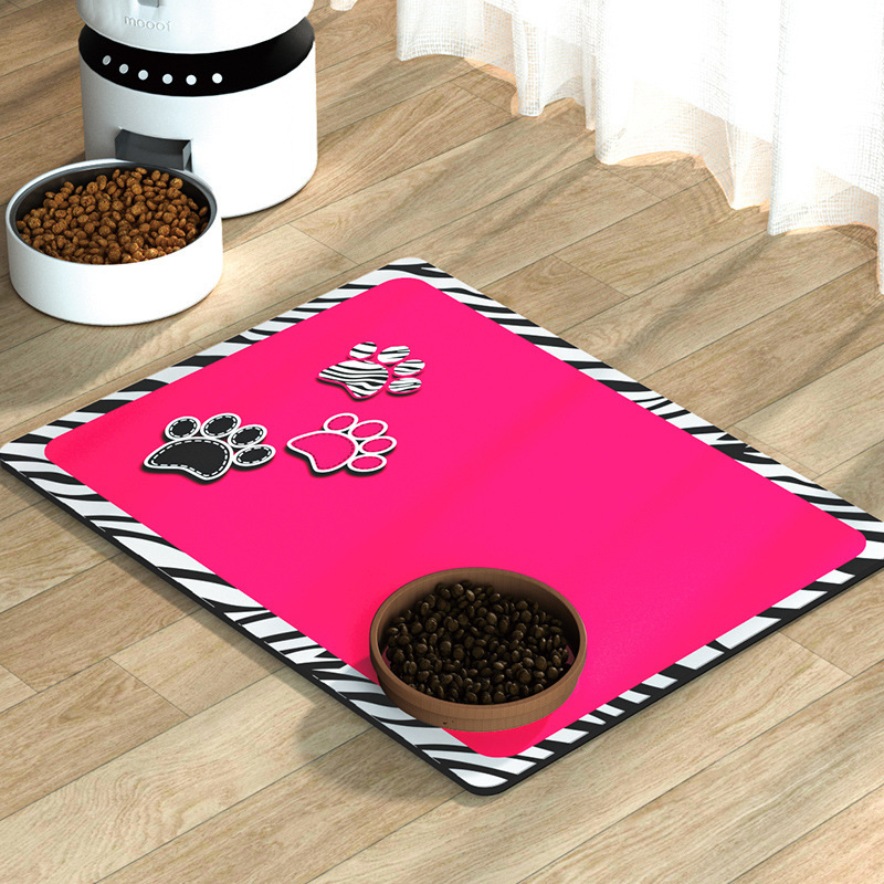 Pet food mats
