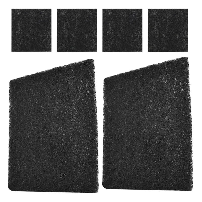 6PCS Cat Litter Box Filter Odor Absorbing Refills The Black Activated