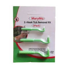 Pet Tick Removal Tool 3 Piece Set Lice Remover Flea Tick Hook Pet Lice Catcher